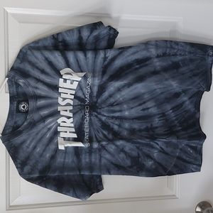 Thrasher Blue Tie dye Large Unisex